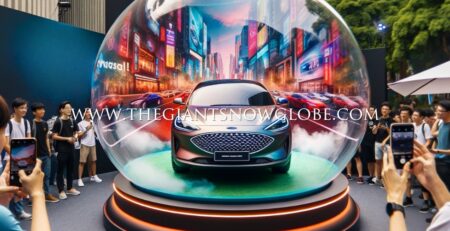 Automobile Display Globe From The Giant Snow Globe